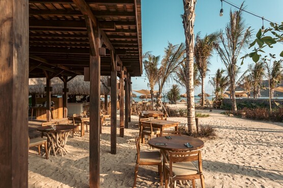 Beachfront restaurant Lombok