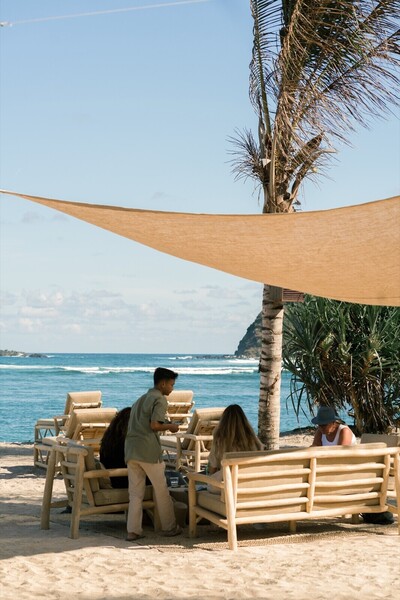 Beachfront lounge on Jalan Mawun, South Lombok